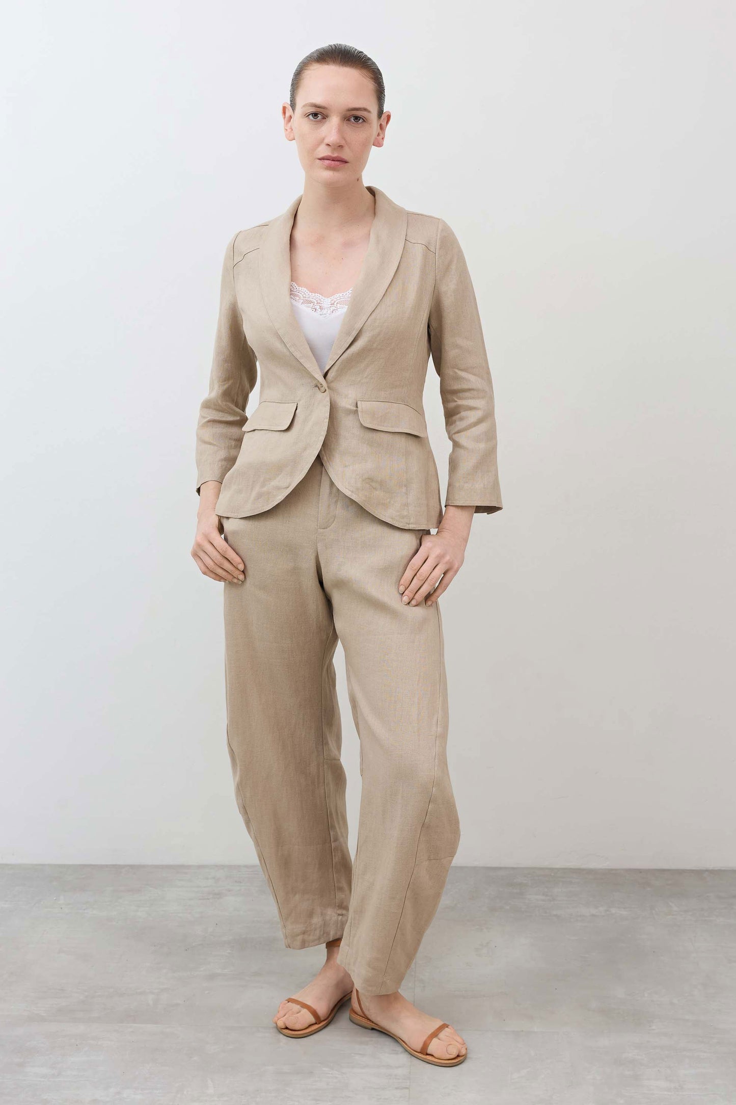 The Uptown Loose Linen Pants