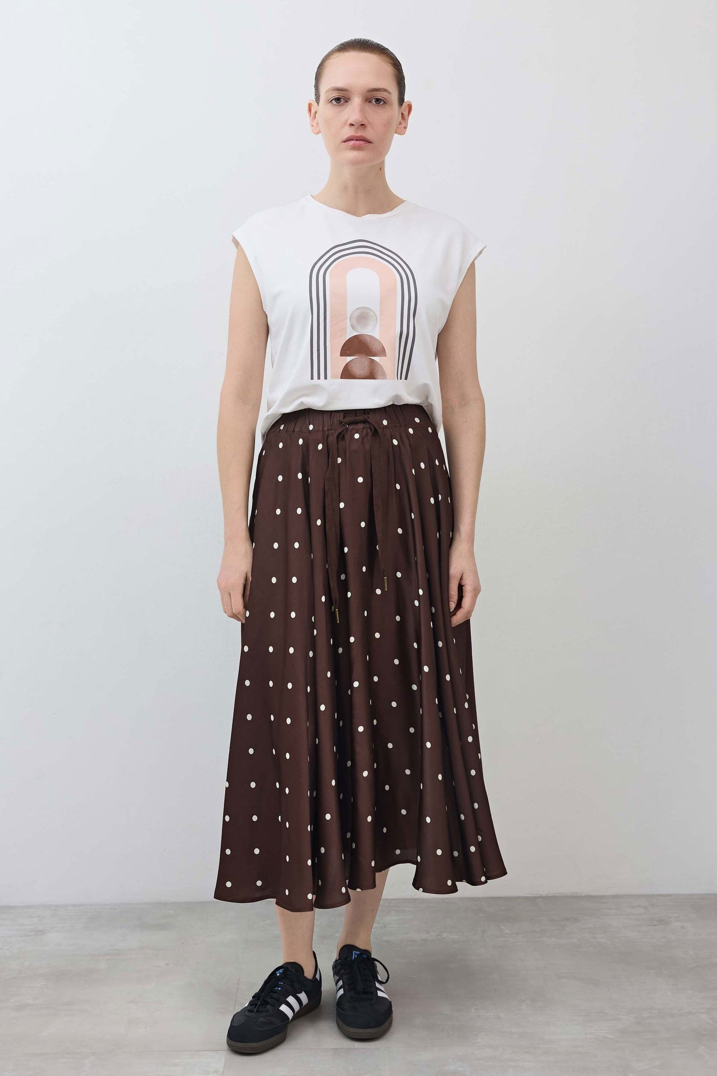 Silky Pull-On Maxi Skirt