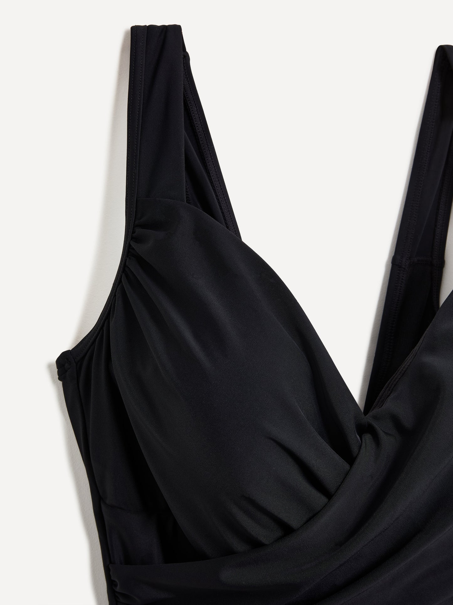 Sorrento Black Draped Swimsuit