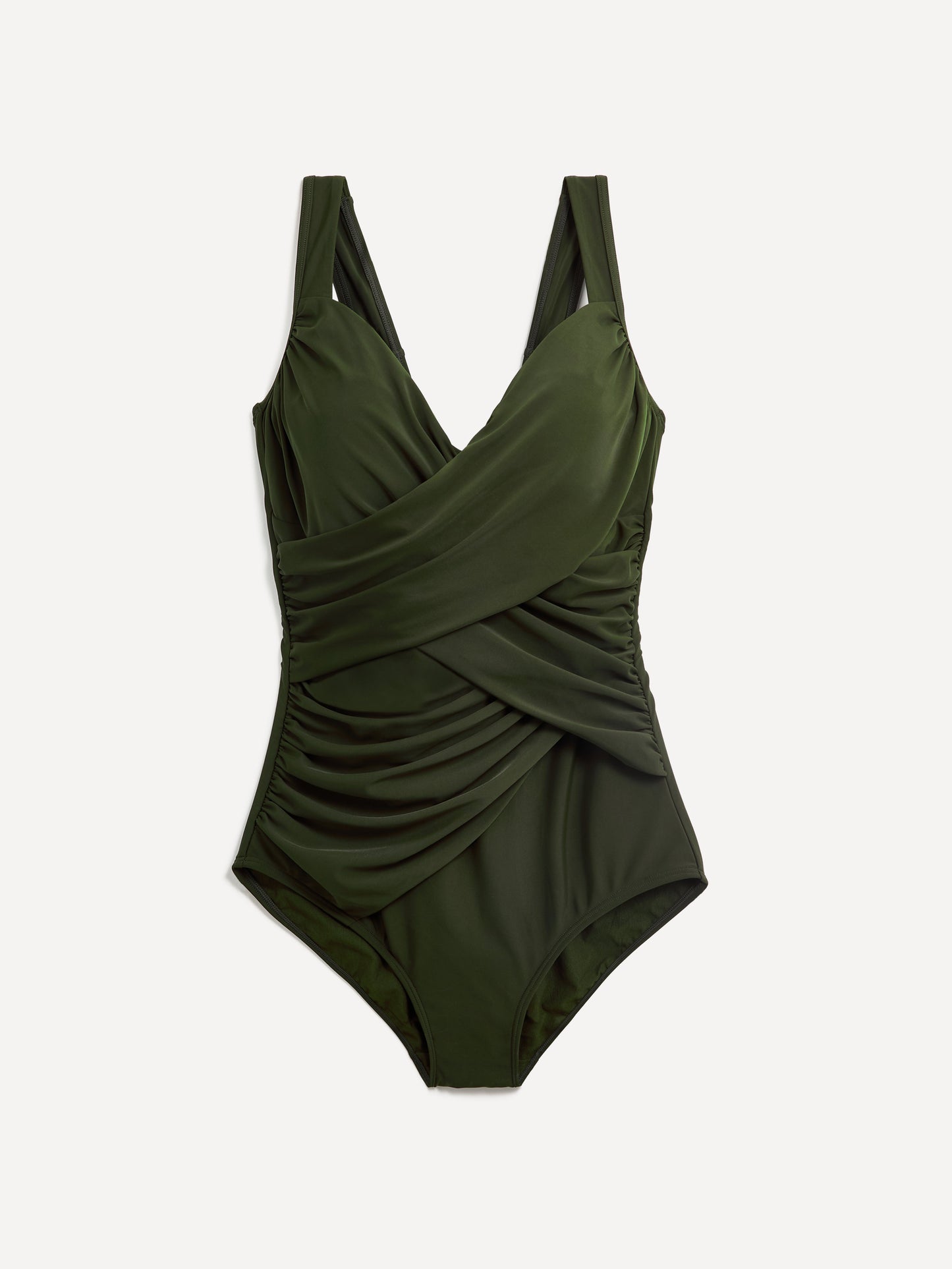 Sorrento Khaki Draped Swimsuit
