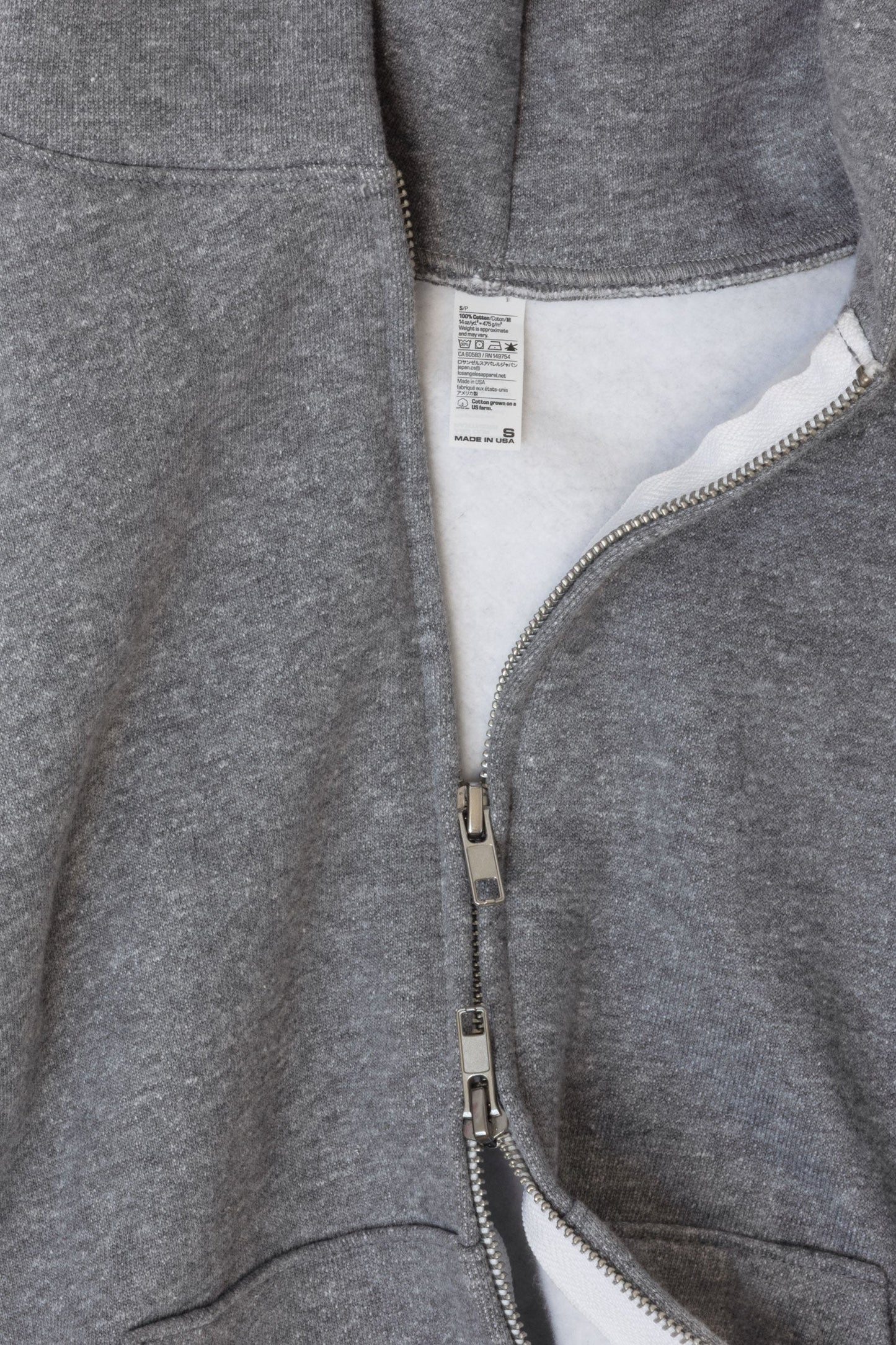 TRF10 - 12 oz. Tri-Blend Gabardine Fleece Waist Length Pull Zip Hoodie
