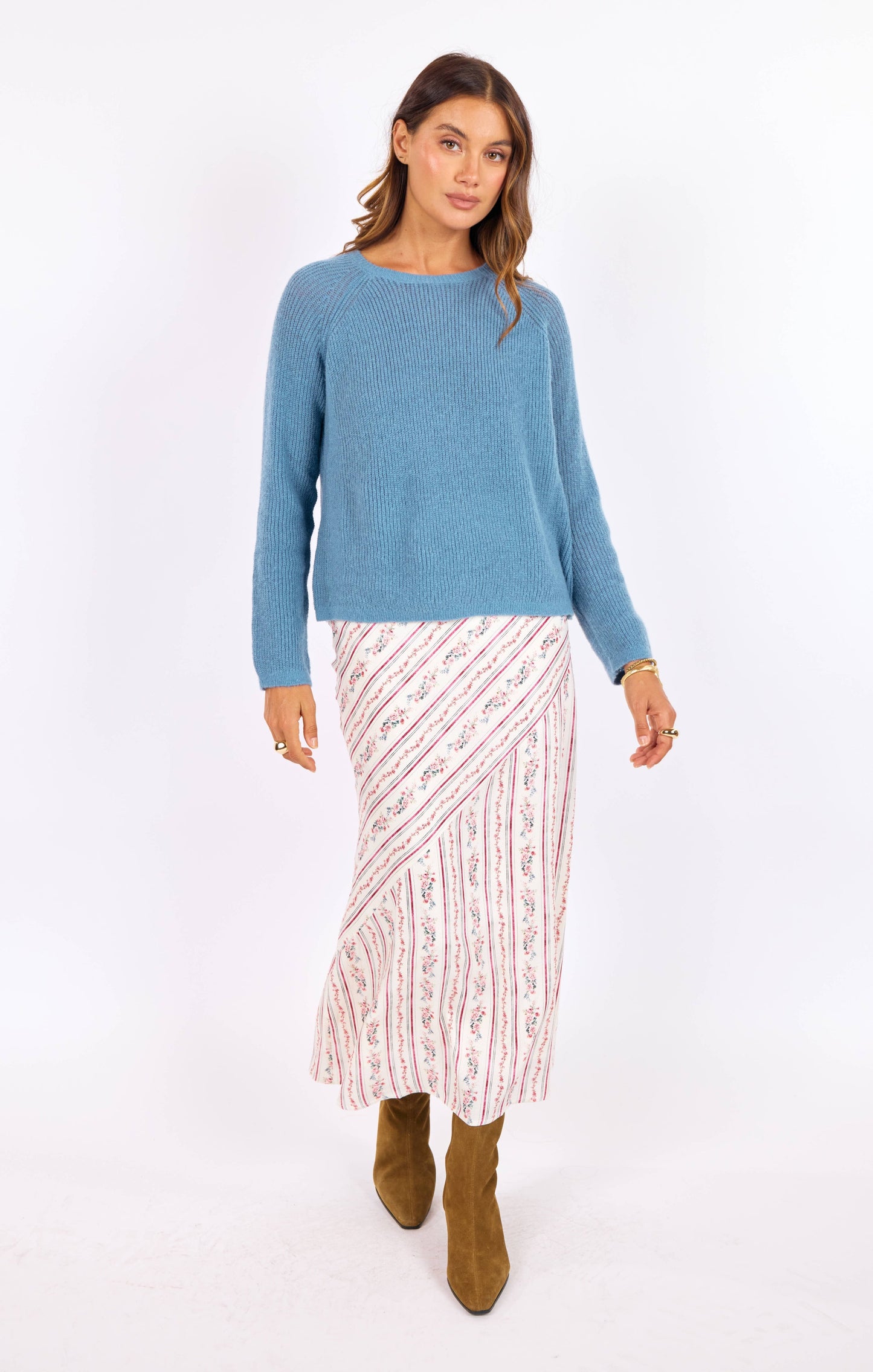 fountain open back sweater