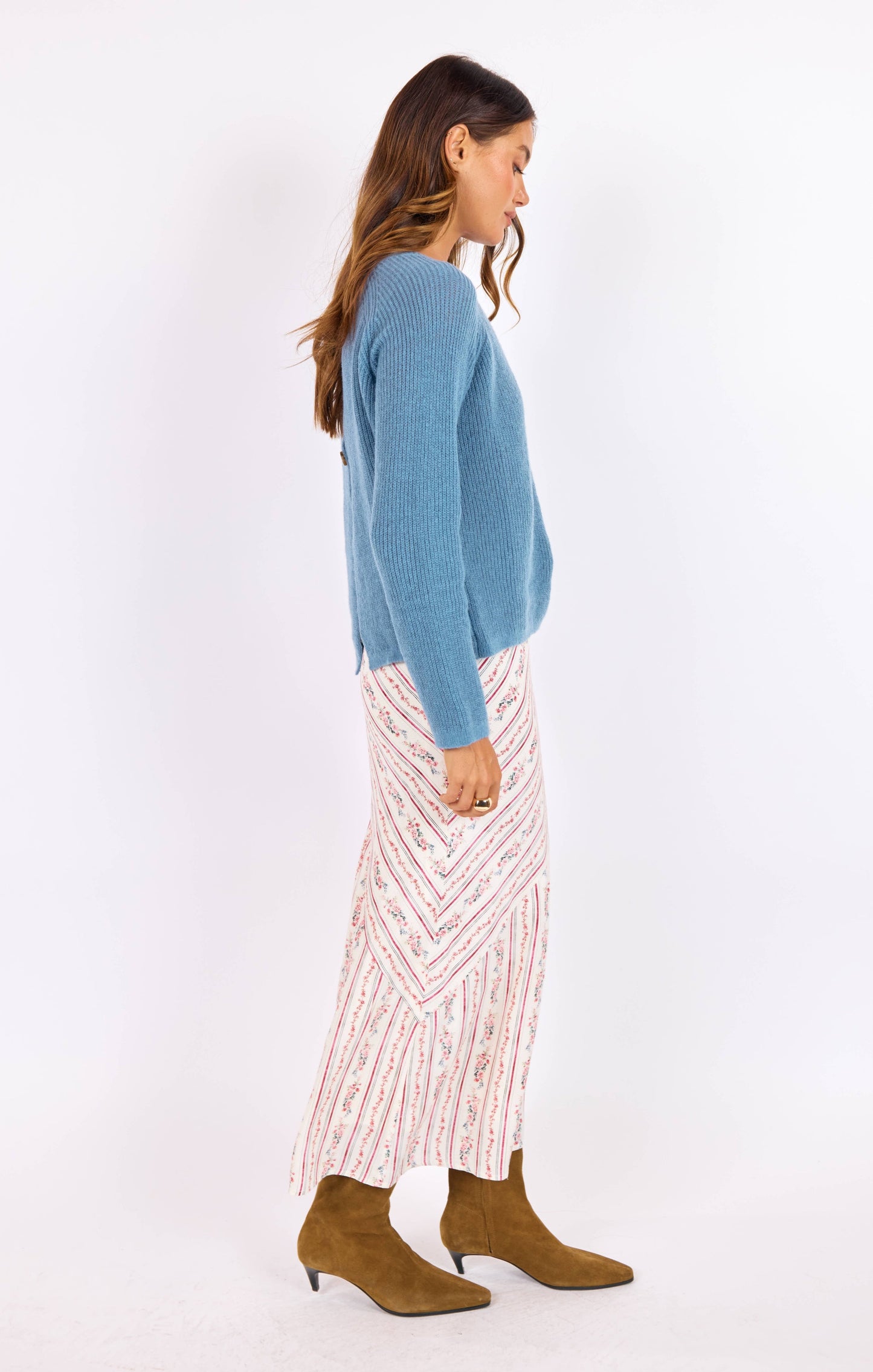 fountain open back sweater