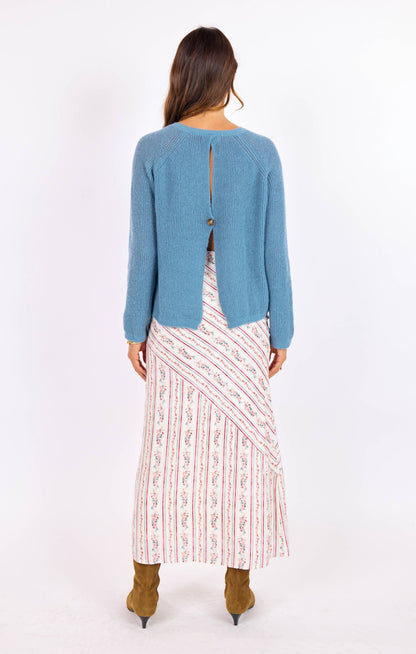 fountain open back sweater