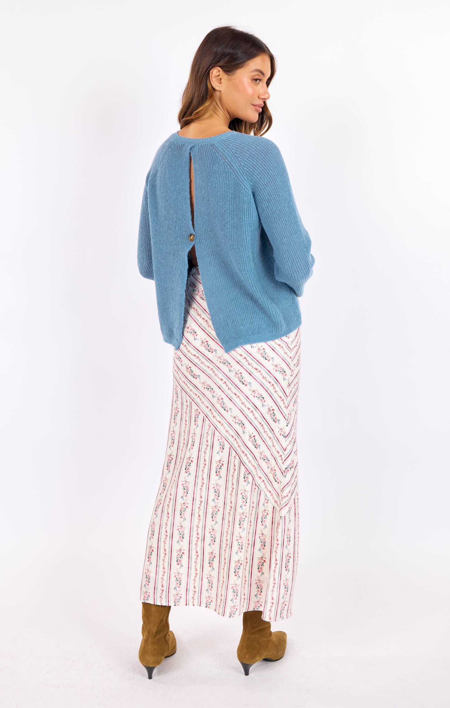 fountain open back sweater