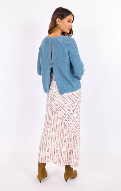 fountain open back sweater