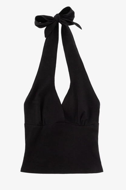 8375 - Cotton Spandex Halter Top