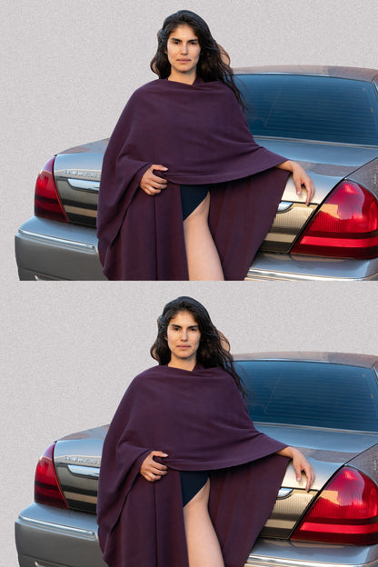 RHFR399GD - Heavy Cotton Rib Poncho
