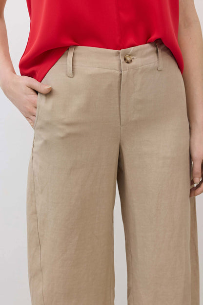 The Uptown Loose Silk Linen Pants