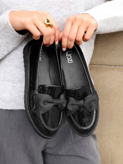 Violetta Wide Fit Patent Loafers