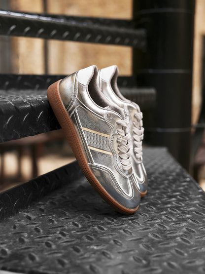 Vortex Silver Trainers
