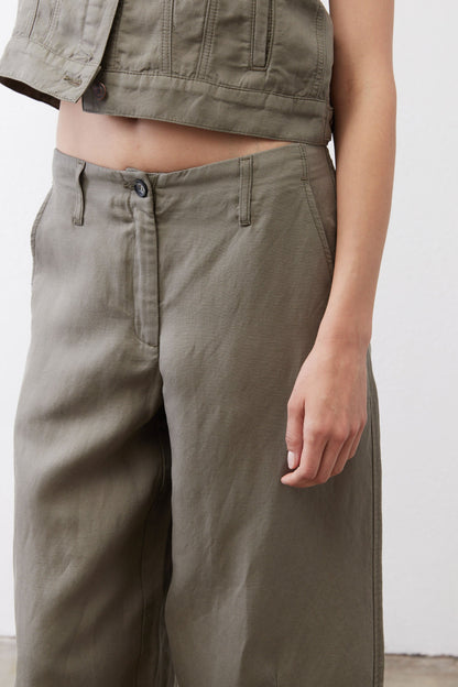 The Petite Wide Leg Ankle Pants